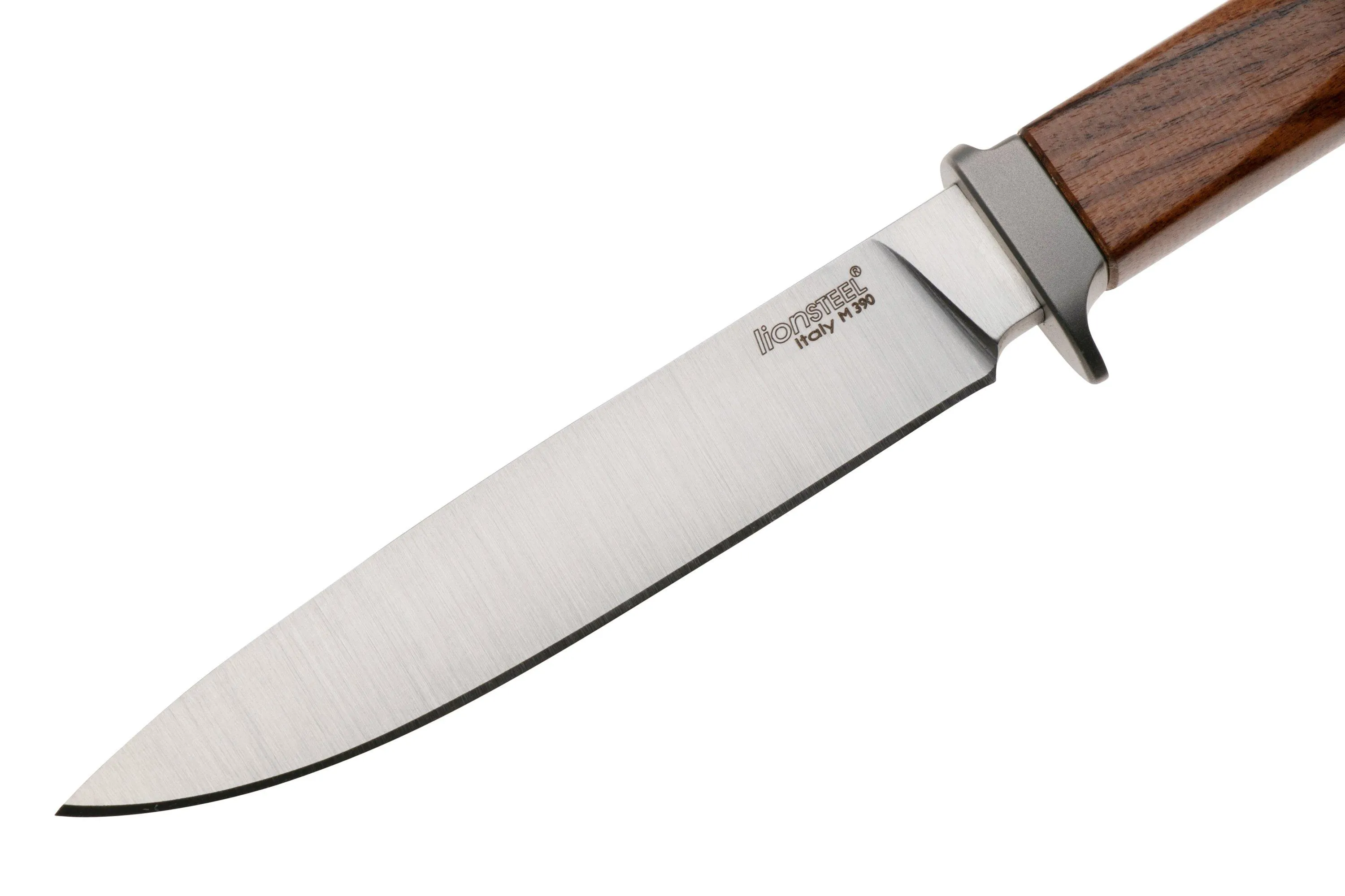 LIONSTEEL AGO AG1ST SANTOS WOOD, TITANIUM GUARD, CUCHILLO FIJO