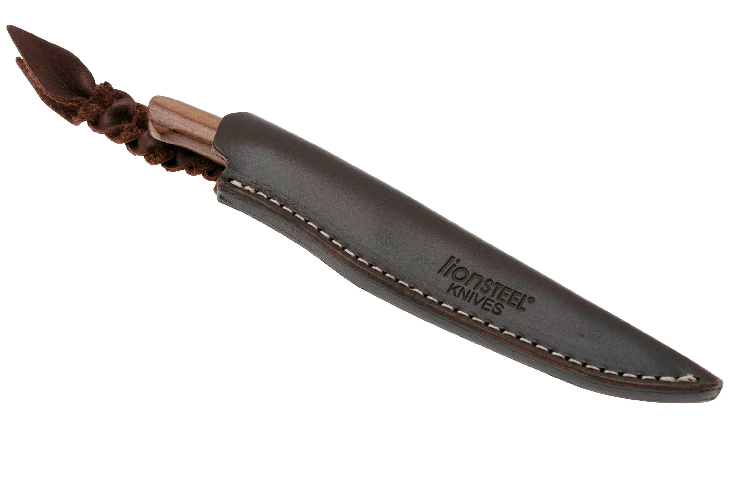 LIONSTEEL AGO AG1ST SANTOS WOOD, TITANIUM GUARD, CUCHILLO FIJO