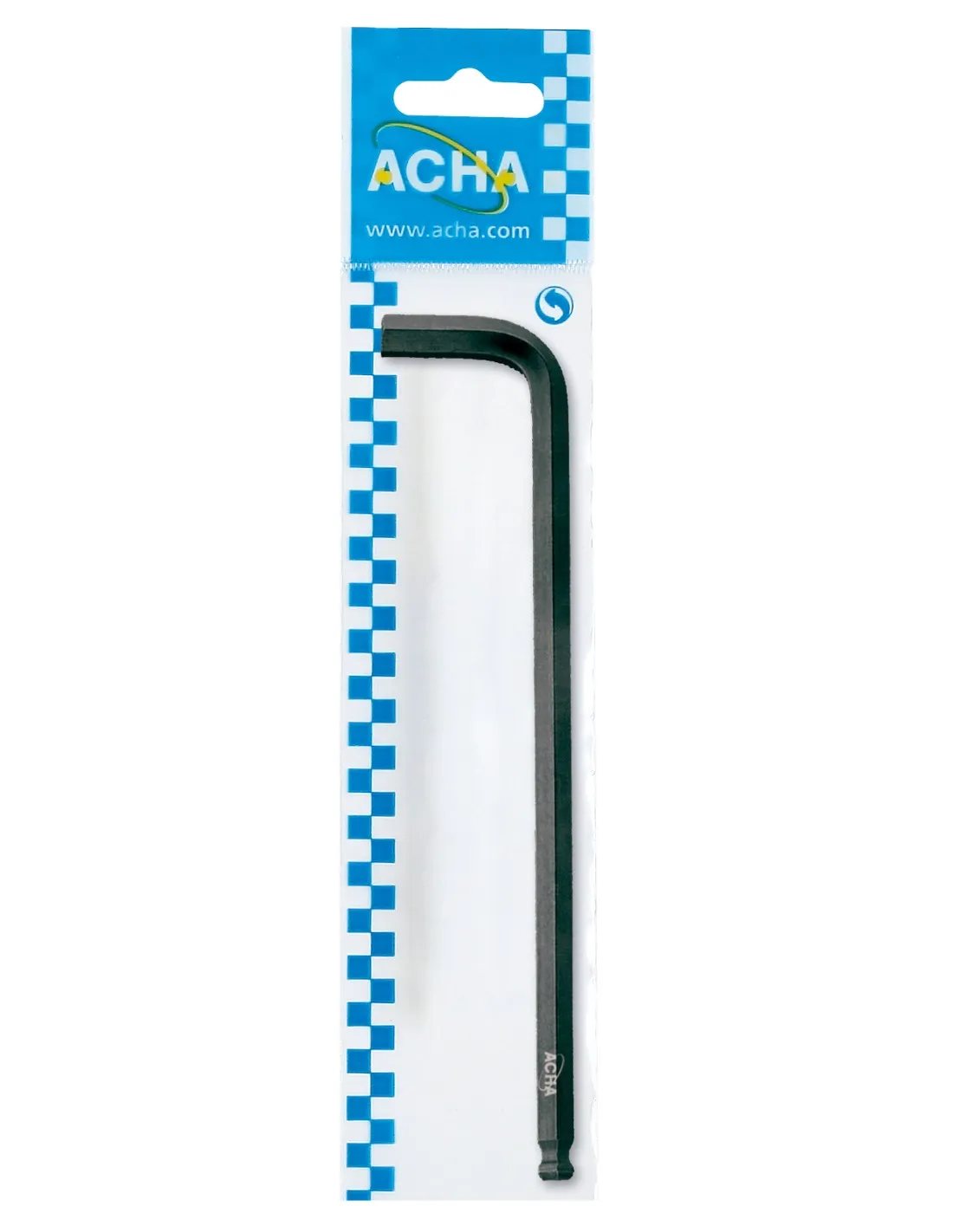 LLAVE HEXAGONAL ACODADA CON BOLA PAVONADA LARGA CR.VA.  12MM