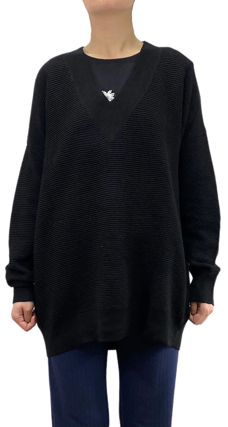 MANGO Sweater Negro