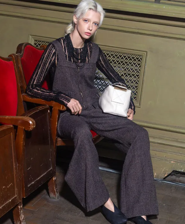 Marc Le Bihan Black cascading necklace