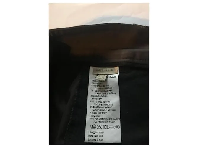 Marithé et François Girbaud Marithé François Girbaud pantalones bicolor Negro Marrón oscuro 