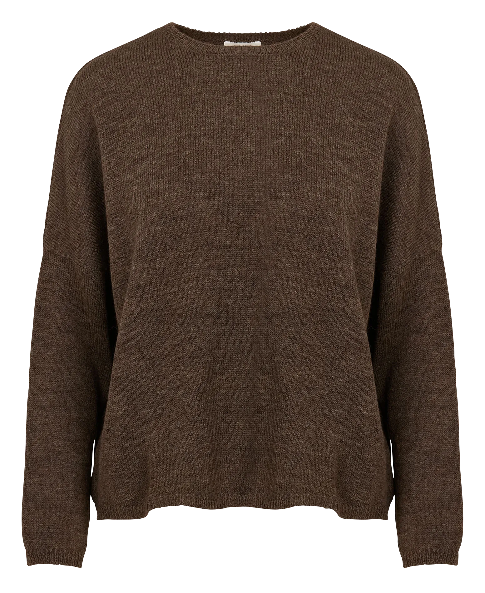 MASSCOB GREENVILLE  JERSEY HOLGADO DE MEZCLA DE LANA CON CUELLO REDONDO EN MARRON