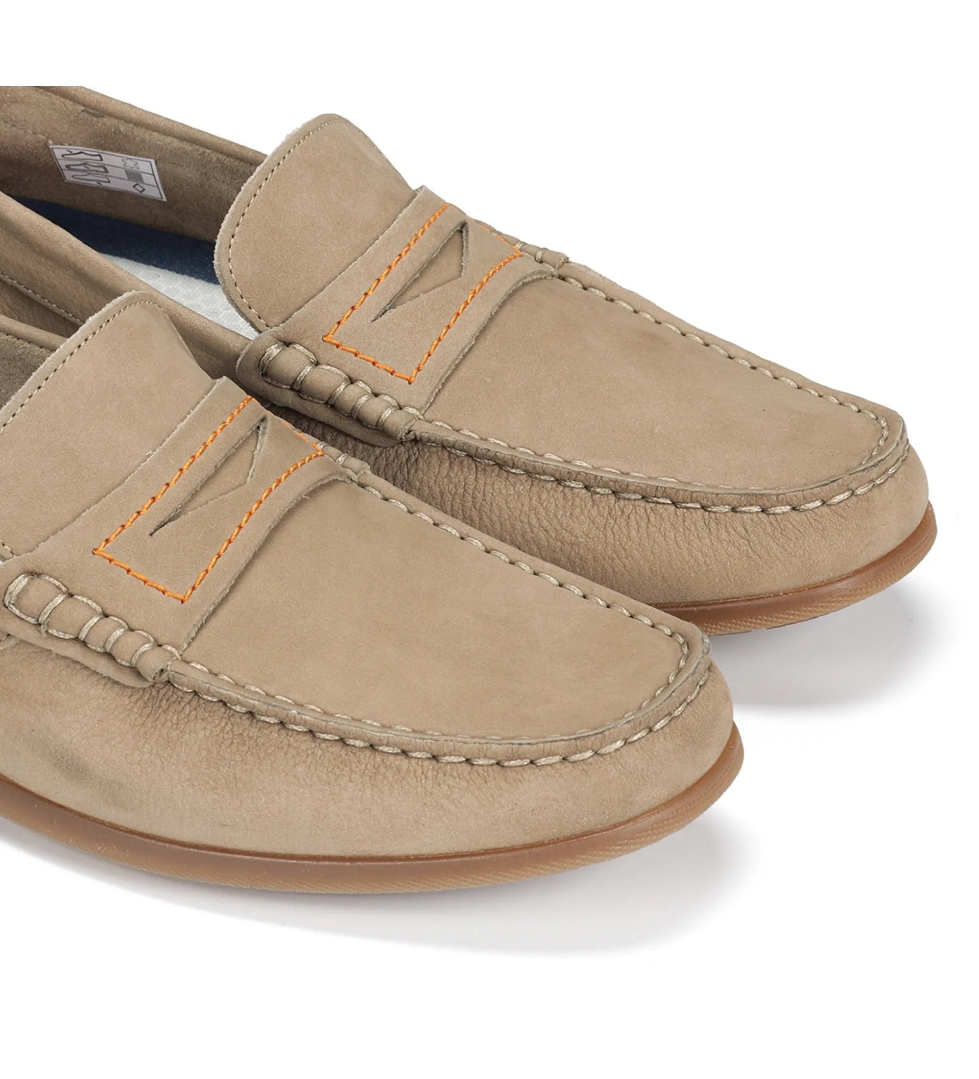 Mocasines de Piel Troy F1730 beige