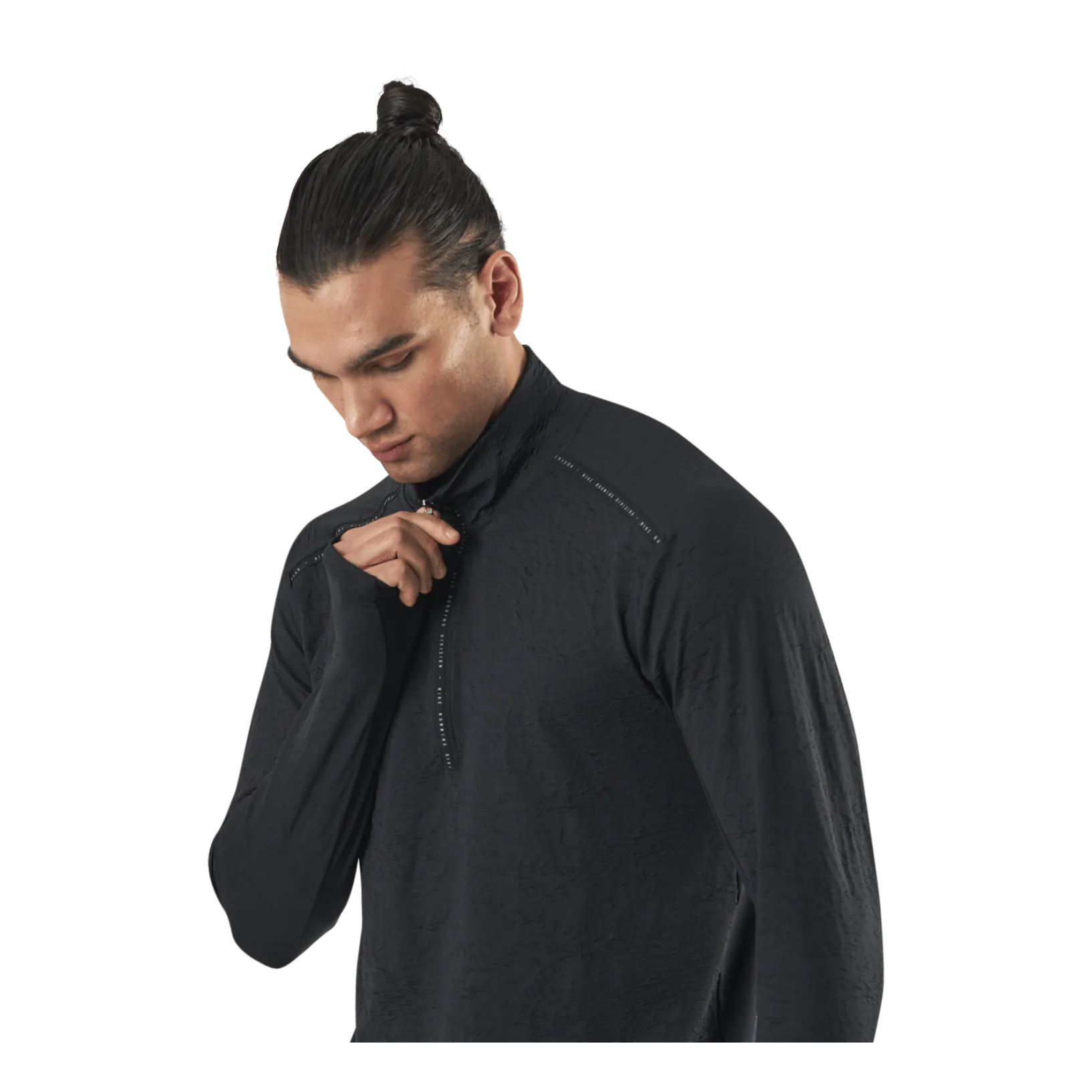 NIKE DRIFIT ELEMENT RUN DIVISION LS BLACK