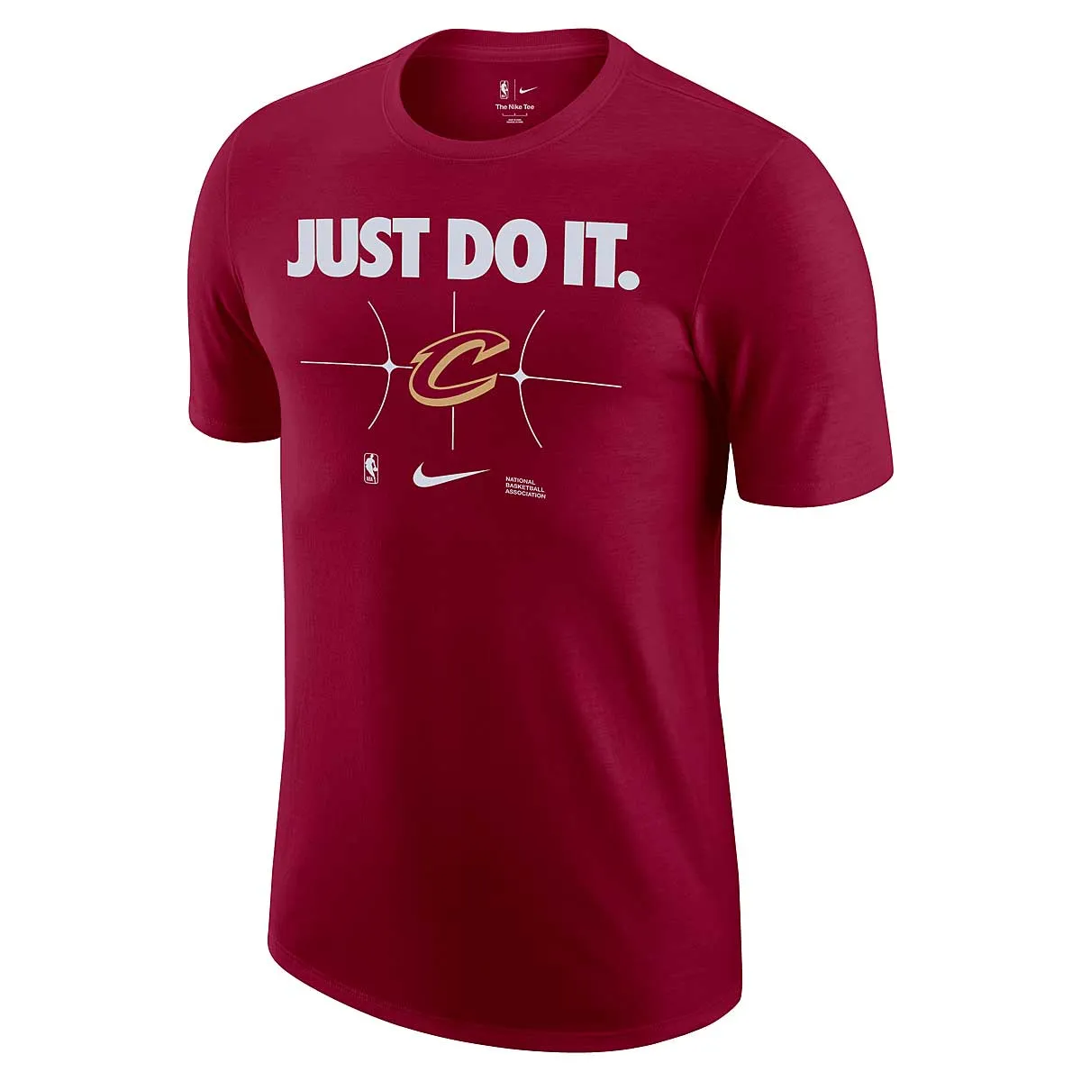 NIKE NBA CLEVELAND CAVALIERS ESSENTIAL JUST DO IT TSHIRT, TEAM RED