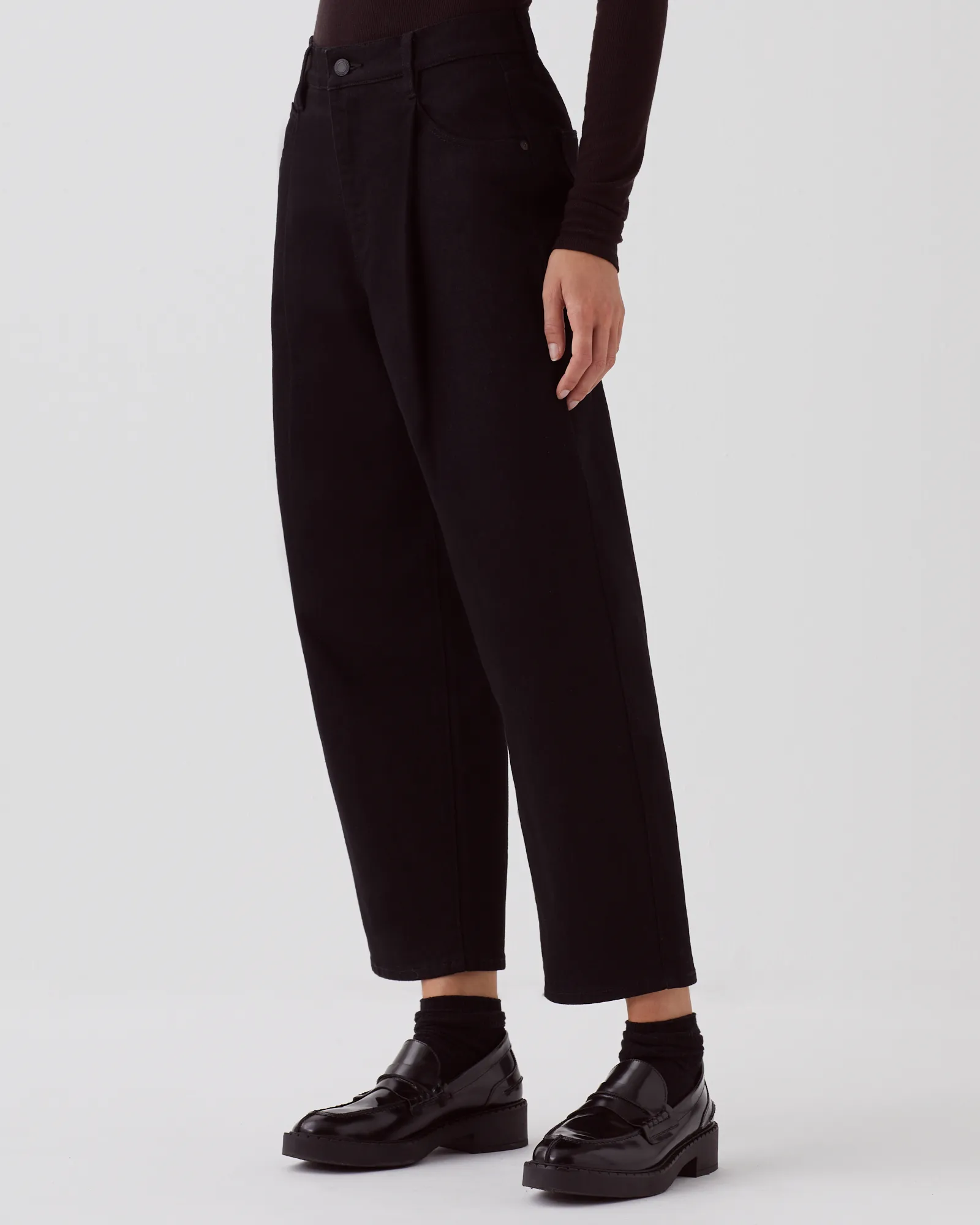 NIKKI  JEANS CARROT BLACK DENIM