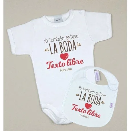 Pack bebé Yo también estuve en la Boda