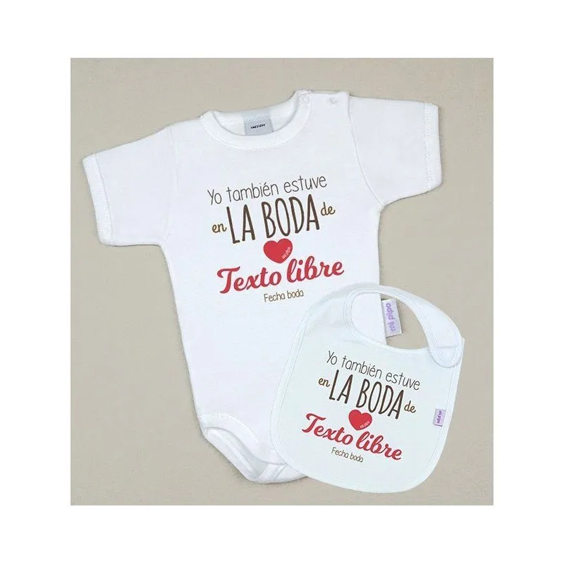 Pack bebé Yo también estuve en la Boda