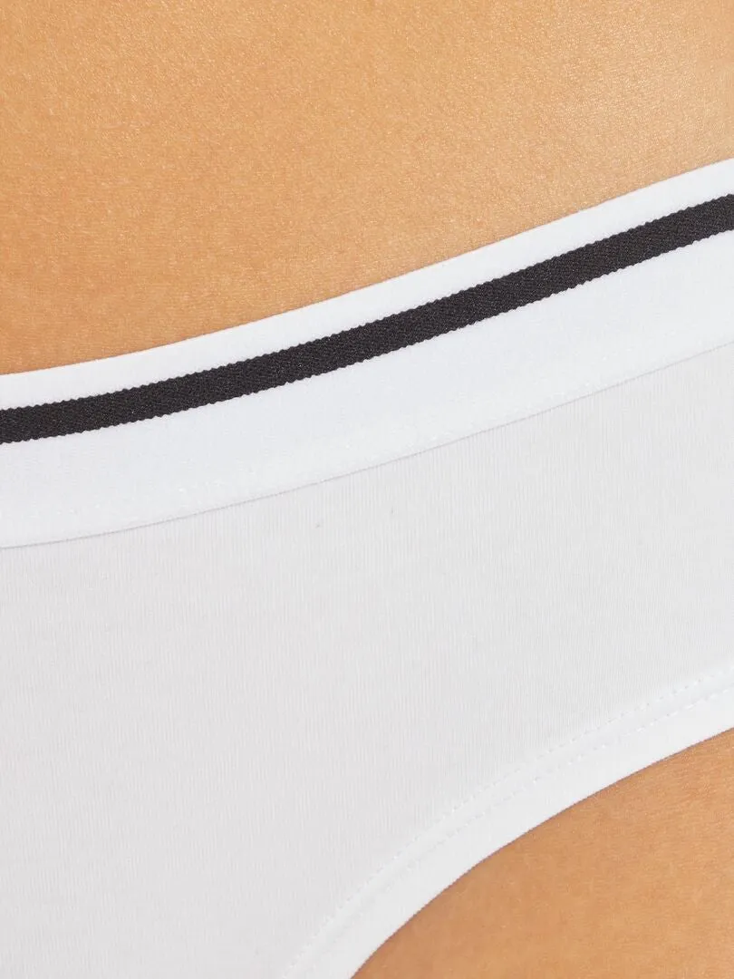 PACK DE 3 CULOTTES DE ALGODóN  BLANCO
