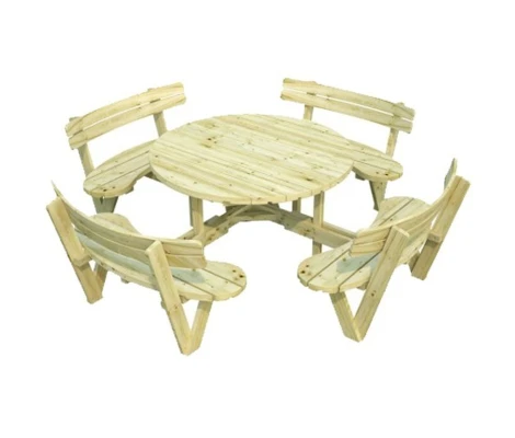 Palmako Mesa De Jardín Redonda Oliver 260 x 260 x 73 cm