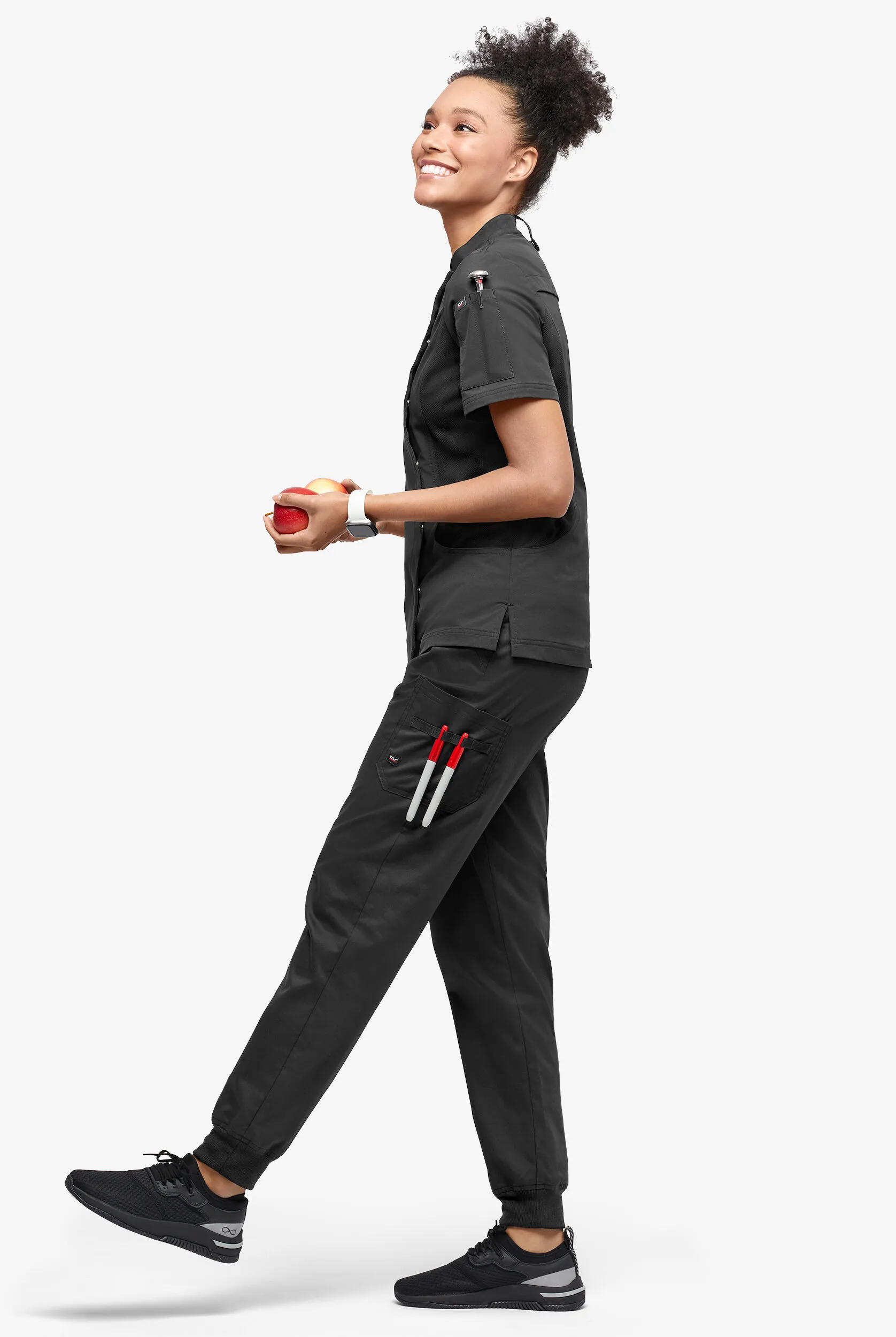 Pantalón de gastronomía Industry Line STRETCH estilo jogger con 5 bolsillos para mujer