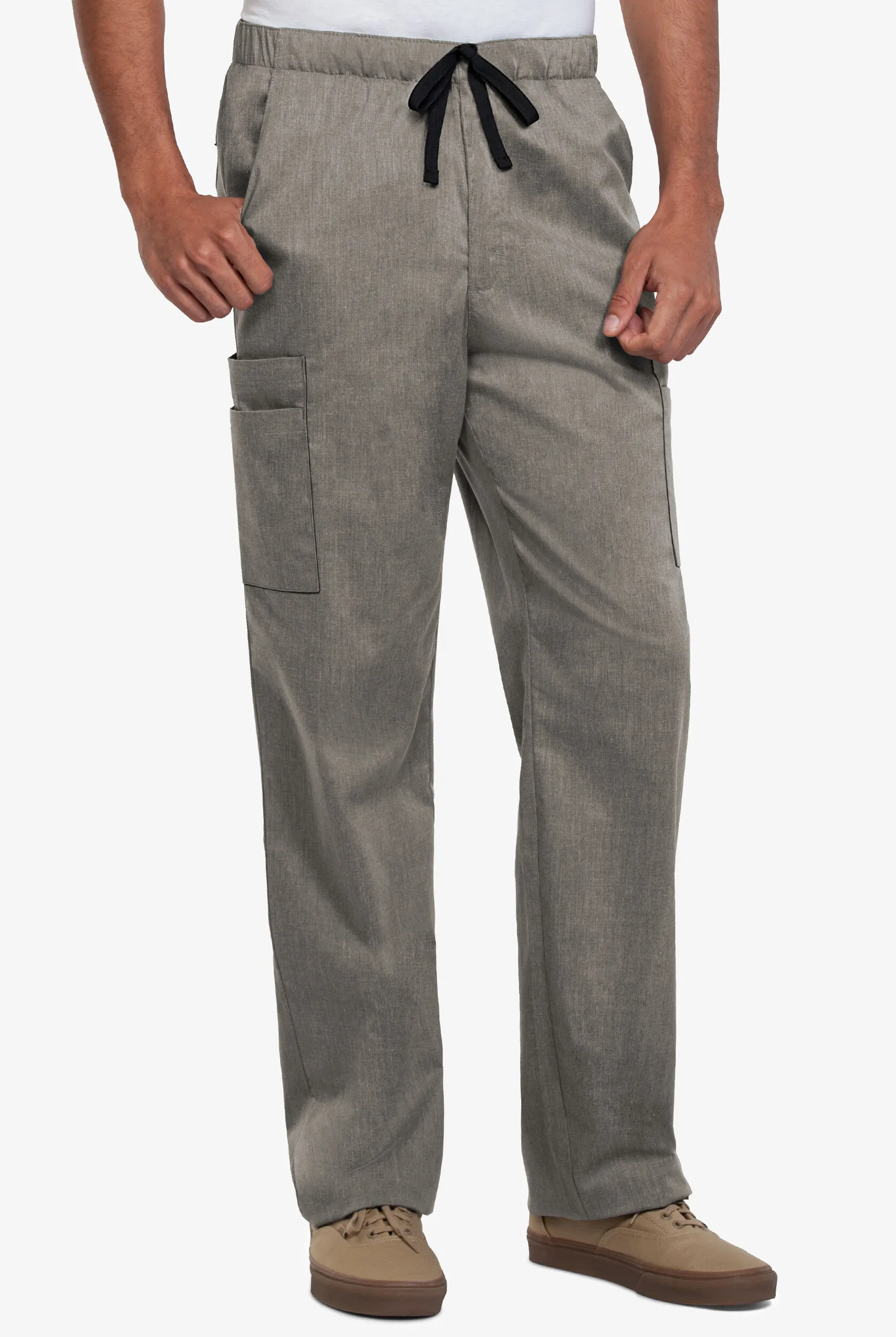 PANTAL&OACUTE;N M&EACUTE;DICO UA BUTTERSOFT STRETCH TALL ESTILO CARGO CON CINTURA EL&AACUTE;STICA Y 7 BOLSILLOS PARA HOMBRE