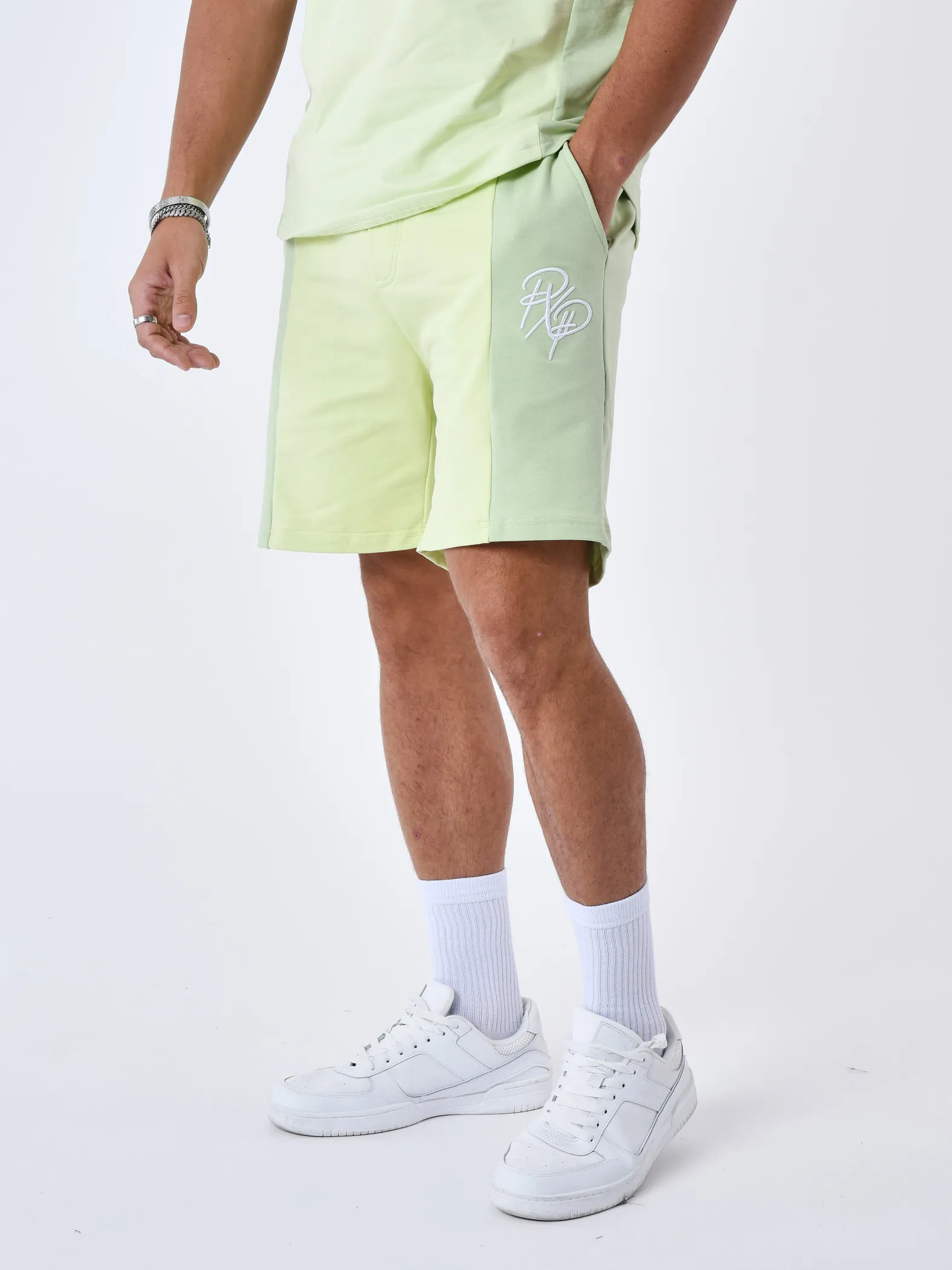 Pantalones cortos bicolores