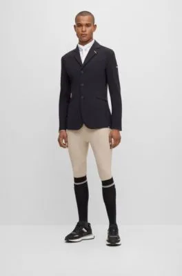 Pantalones de equitación de material superelástico con agarre especial en las rodillas