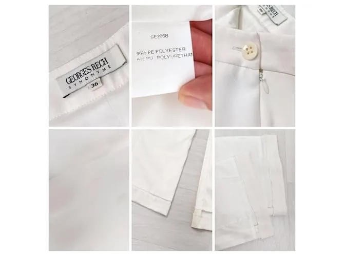 Pantalones palazzo blancos de Georges Rech 
