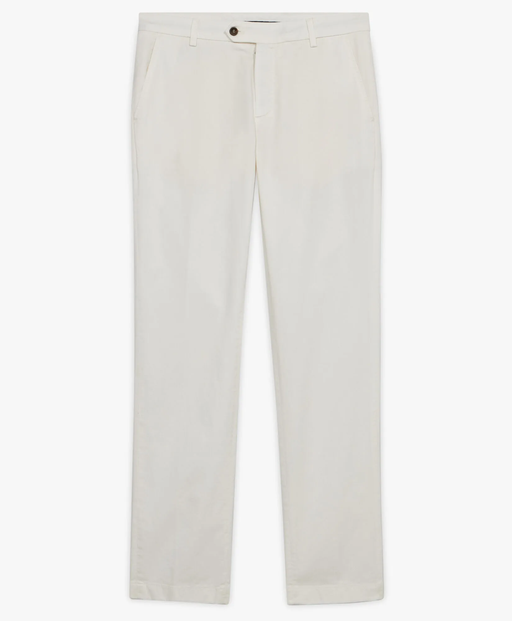 Pantalón chino blanco de algodón elástico