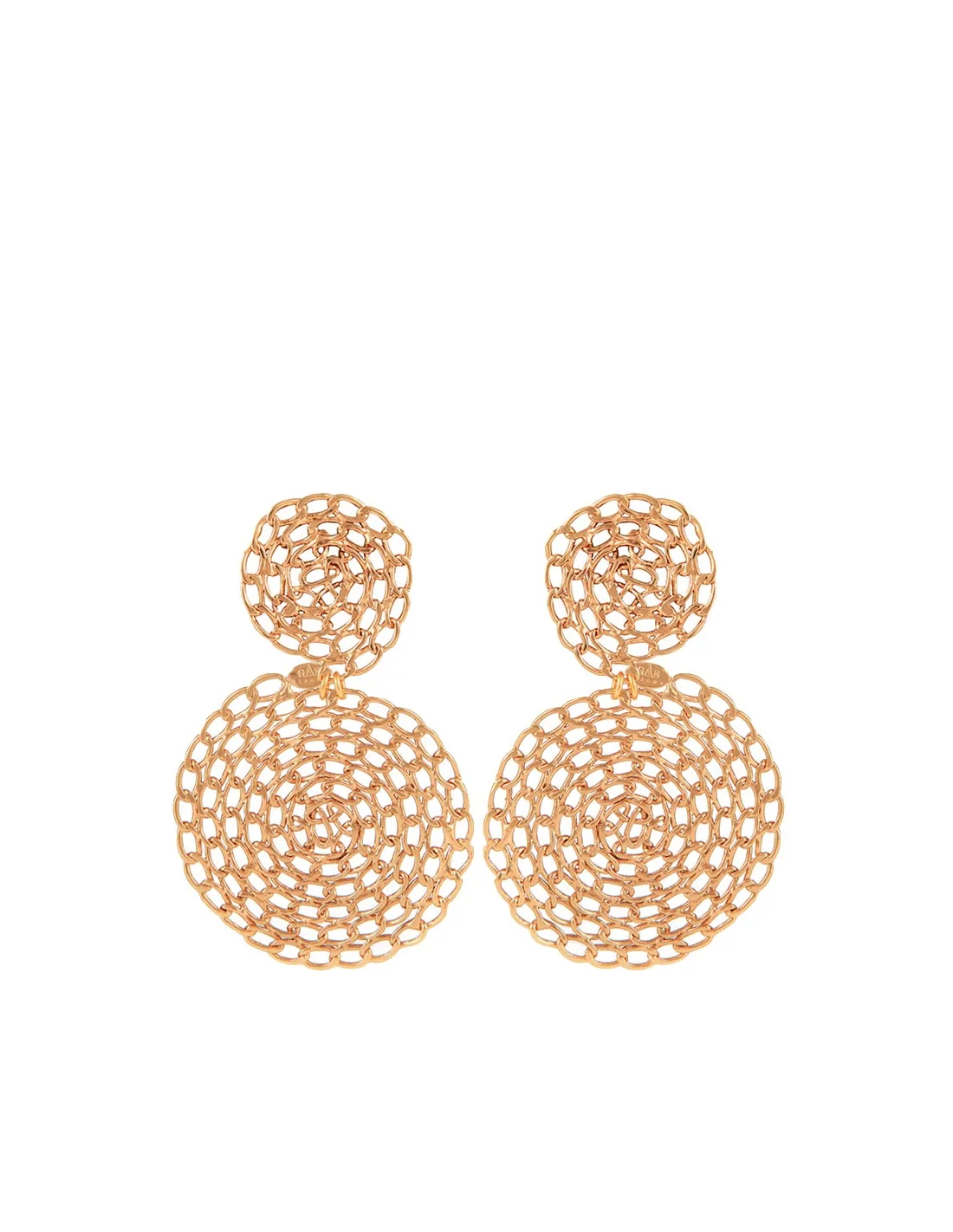Pendientes Gourmette oro