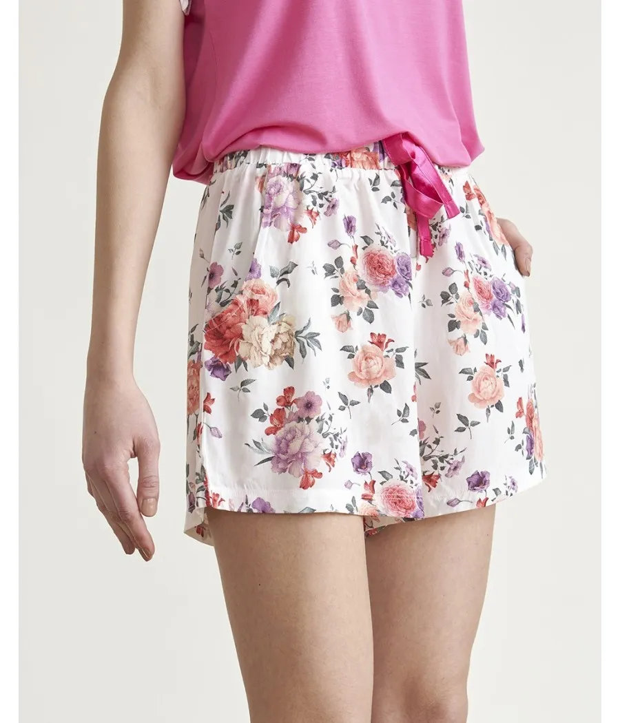 Pijama abierto verano mujer J&J Brothers fucsia