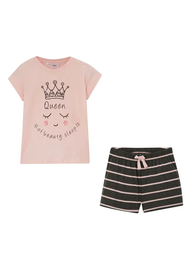 PIJAMA CORTO PARA NIñAS (2 PIEZAS) ROSAGRIS