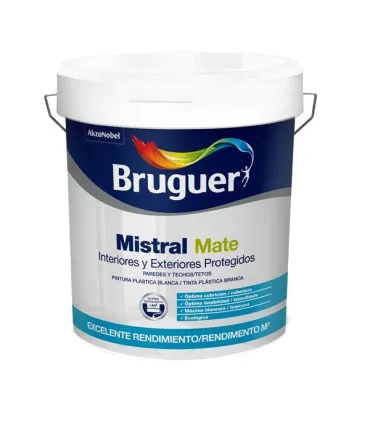 Pintura plastica interi/exteri MISTRAL 4l 5586674