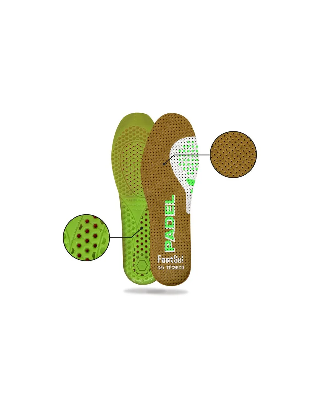 PLANTILLA FOOTGEL PADEL EUCALIPTO 3942