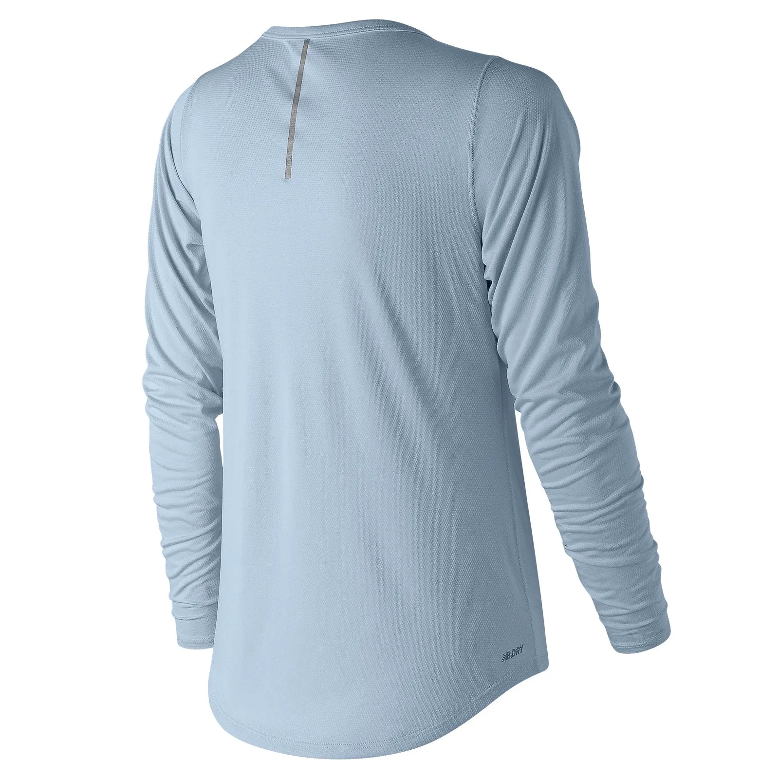 Polera Running Mujer New Balance Celeste