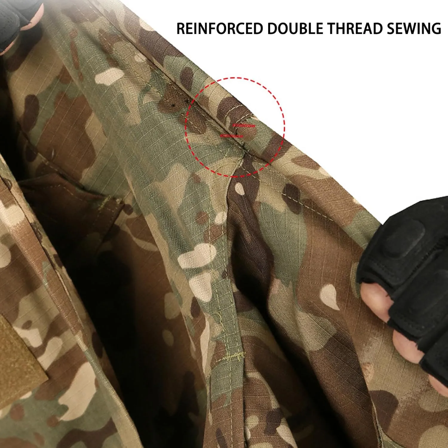 QIYUANT Niños Deportivo Ropa Táctica Conjuntos de Camiseta y Pantalones Airsoft Militar Camuflaje Primavera Verano Otoño Senderi