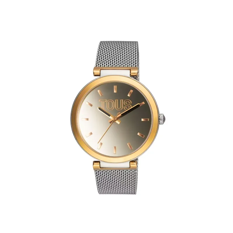 RELOJ ANALóGICO CON BRAZALETE DE ACERO Y CAJA DE ALUMINIO EN COLOR IPRG DORADO TOUS SMESH MIRROR 3000132000