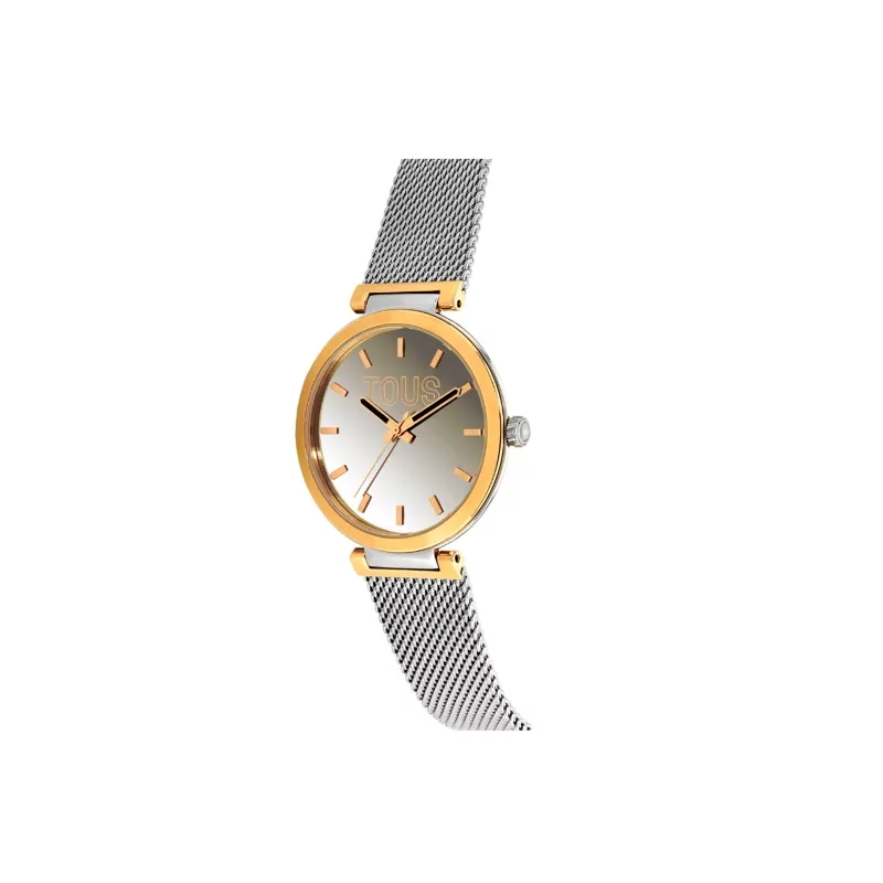 RELOJ ANALóGICO CON BRAZALETE DE ACERO Y CAJA DE ALUMINIO EN COLOR IPRG DORADO TOUS SMESH MIRROR 3000132000
