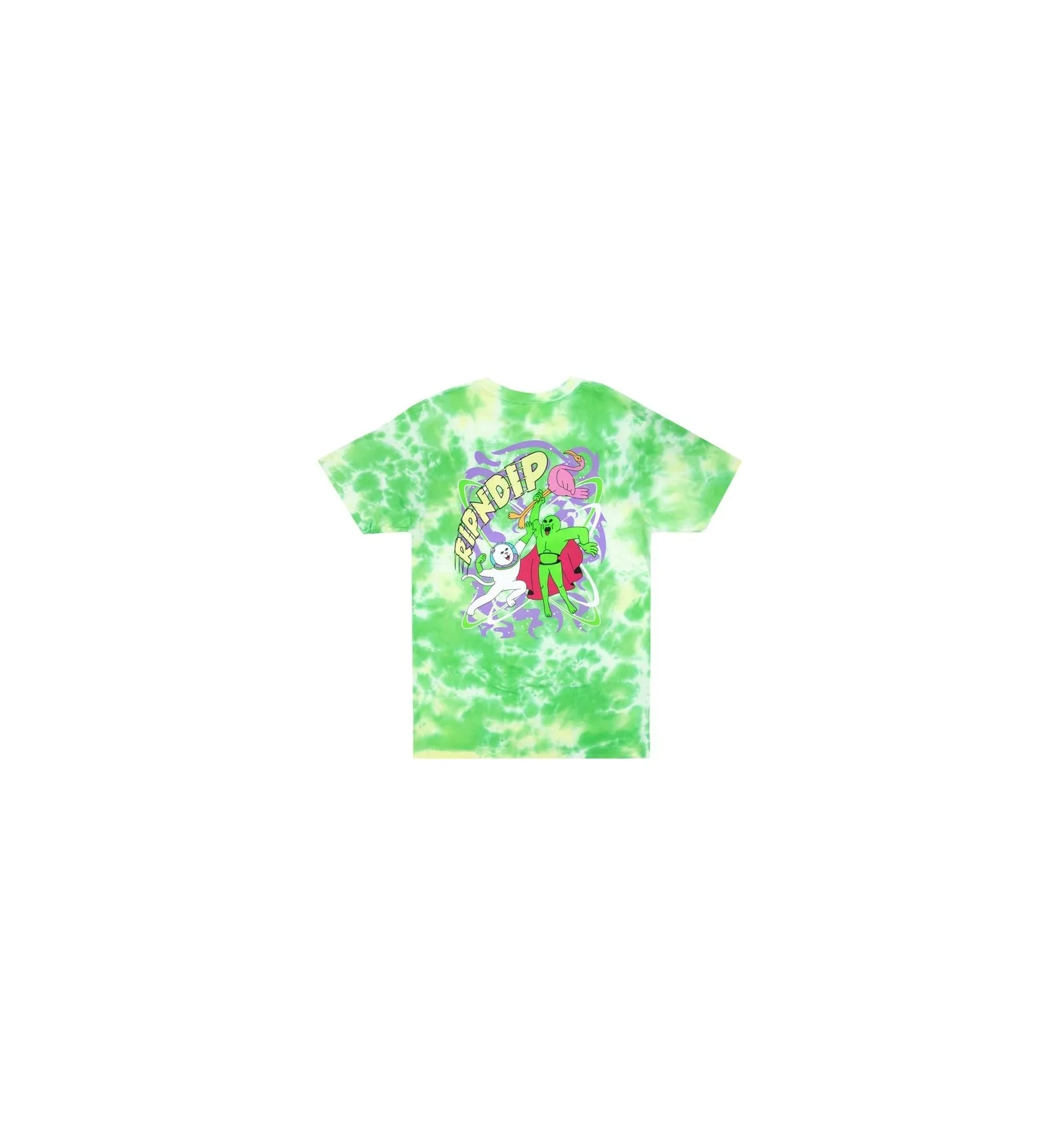 RIPNDIP ASTRONOMIC TEE GREEN LIGHTNING BLUE