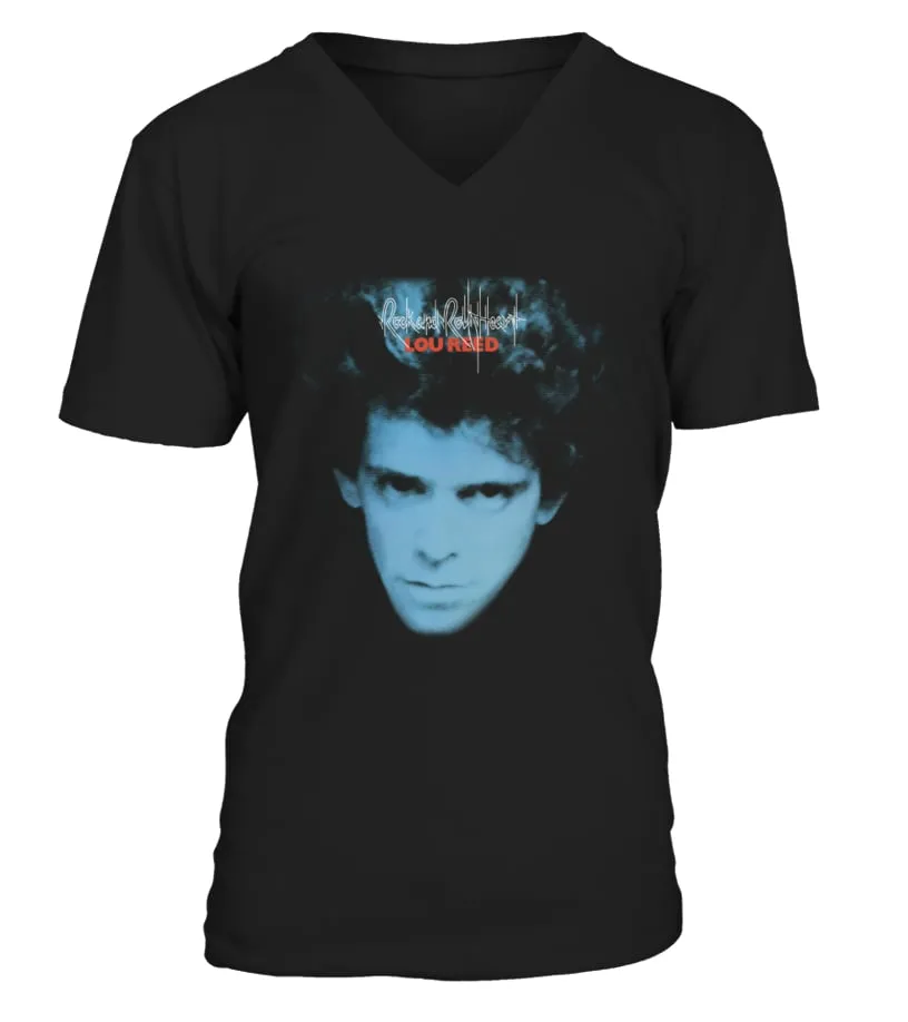 RK70S1067BK. LOU REED  ROCK AND ROLL HEART CAMISETA CUELLO EN V UNISEX