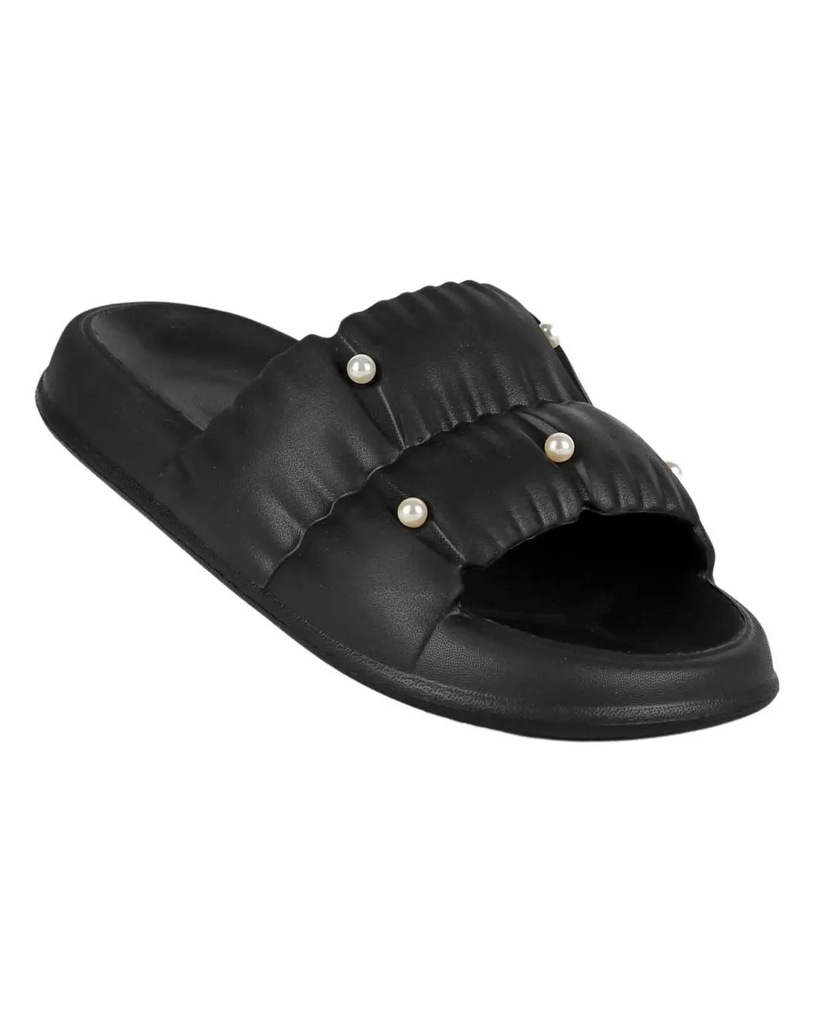 Sandalia Mujer Playa Piso Negro Stfashion 09704006