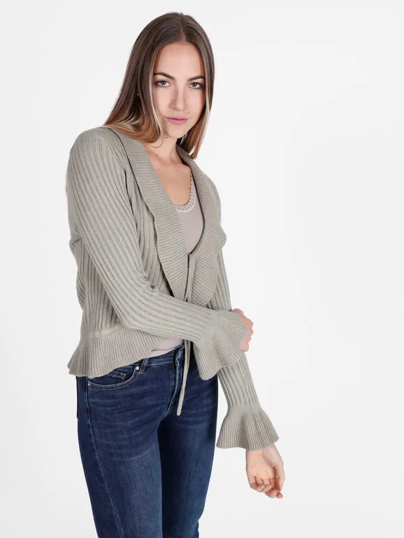 Solada Cárdigan de punto para mujer con cordones
