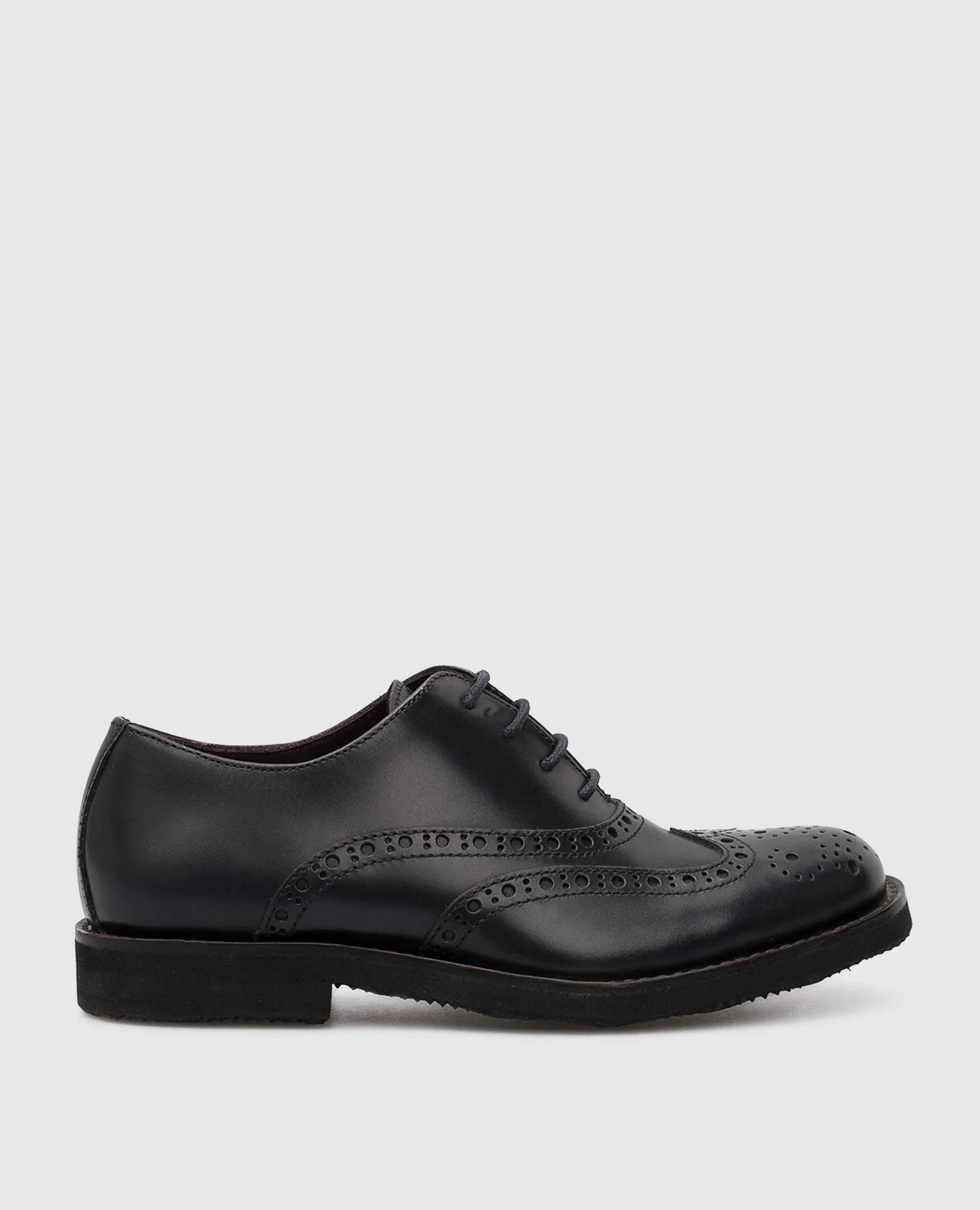 Stefano Ricci Children's dark blue leather brogues