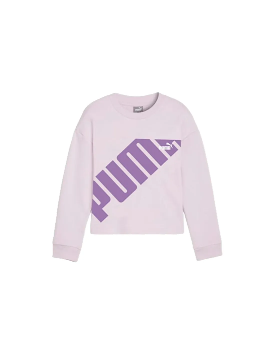 Sudadera Puma Power Crew Infantil Lila