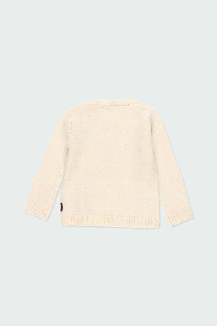 Suéter Punto Estampado Hojas Niña BOBOLI
