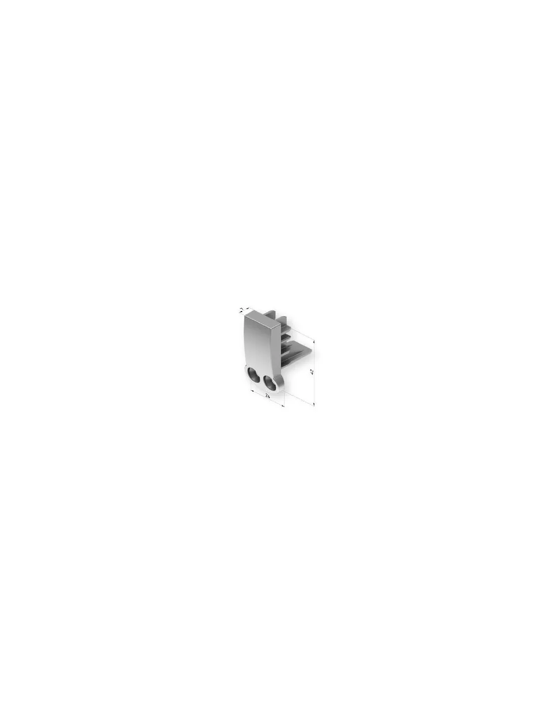 TAPON BLANCO PALILLERIA DOBLE CON AGUJEROS