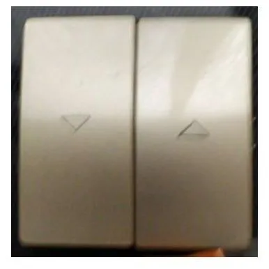 TECLA DOBLE PERSIANA PLATA ALUMINIO EUNEA 70907.29