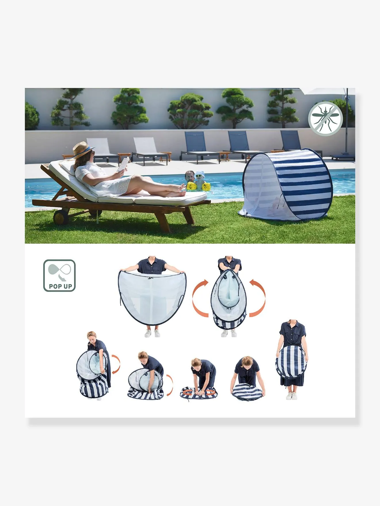 TIENDA ANTIUV50+ CON MOSQUITERA BABYMOOV