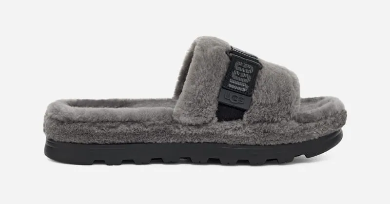 UGG ® Fluff Up Slide for Men in Grey, Size 7, Textile