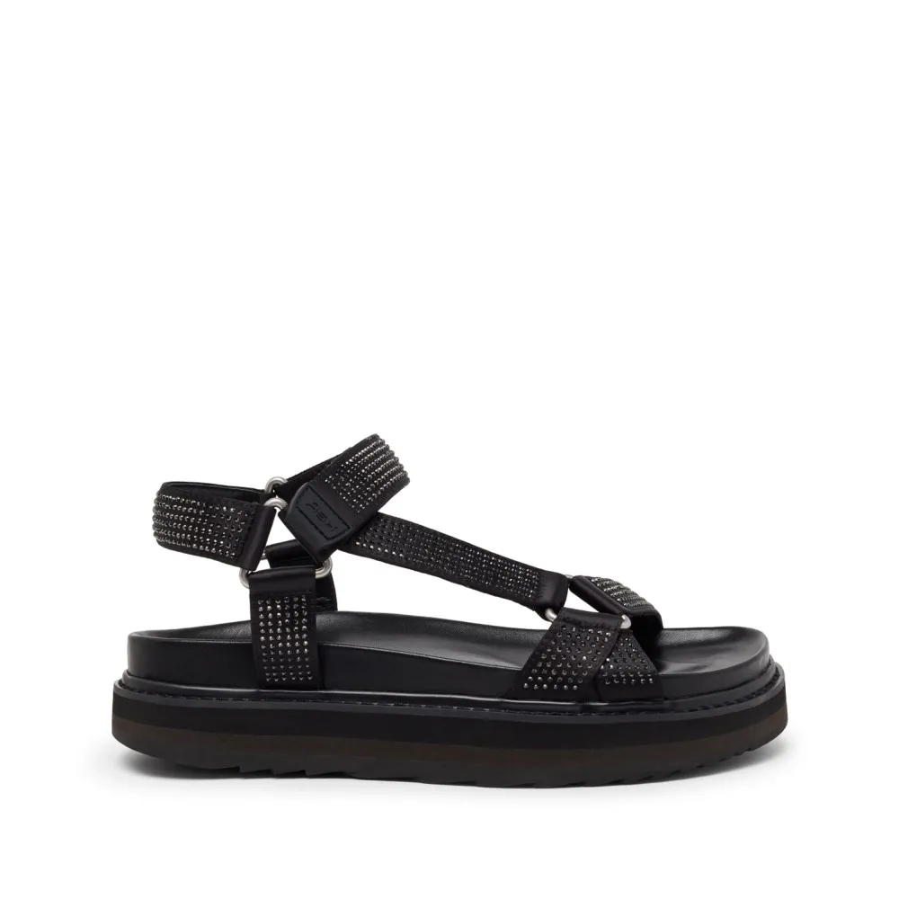 UGO STRASS Stretch Satin Black