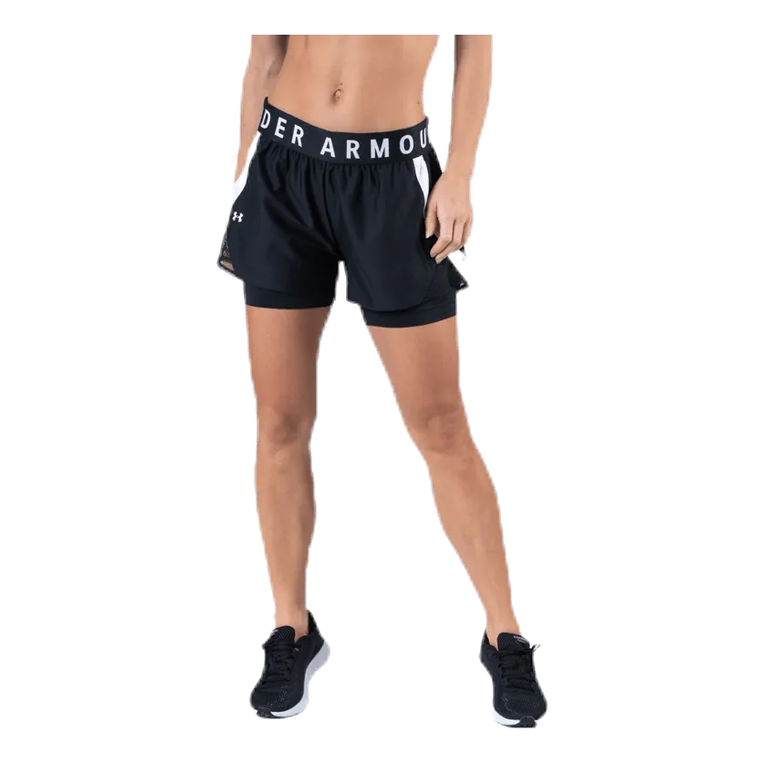 UNDER ARMOUR PLAY UP 2IN1 SHORTS BLACK