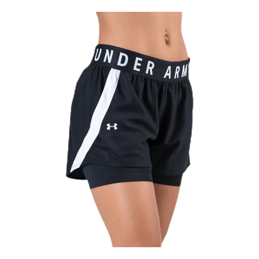 UNDER ARMOUR PLAY UP 2IN1 SHORTS BLACK