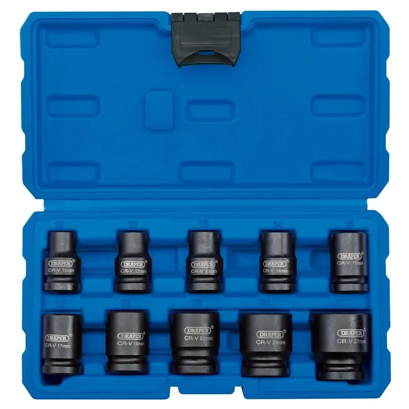 Vasos de impacto 1/2". 10 piezas. Profesional