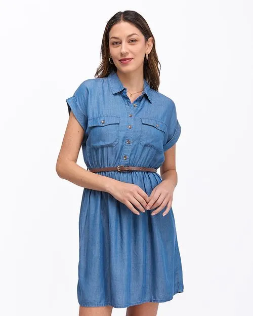Vestido Mujer Indira Tencel Medium Wash