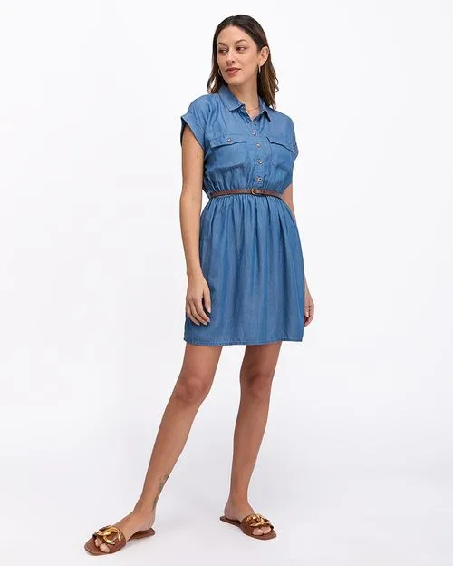 Vestido Mujer Indira Tencel Medium Wash