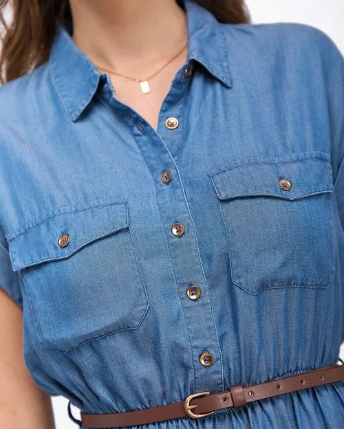 Vestido Mujer Indira Tencel Medium Wash