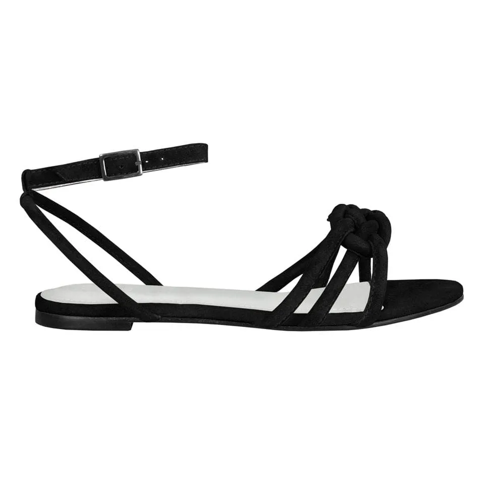 Vinci Shoes Sandalias Fefa Negras