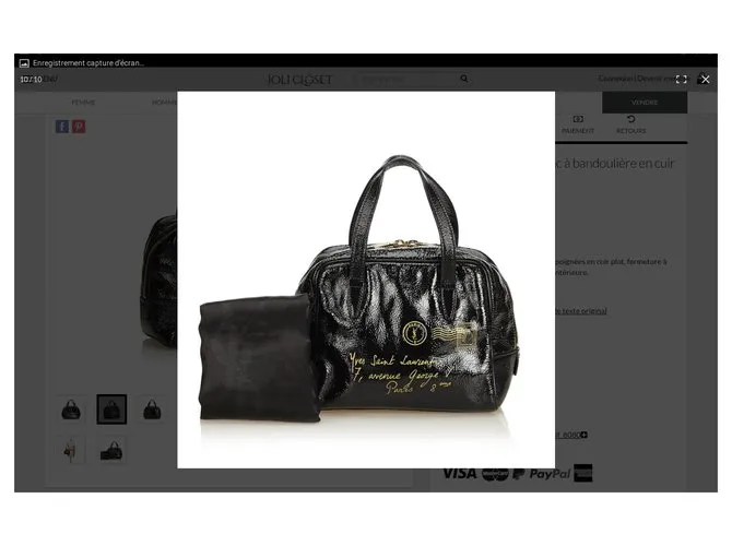 Yves Saint Laurent Y CORREO Negro 